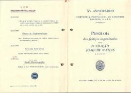 Folheto do XV aniversário da Companhia Portuguesa de Cimentos Brancos, S.A.R.L.