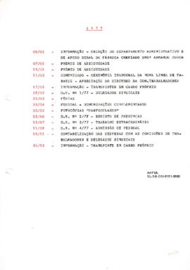 Indice das ordens de serviço de 1977