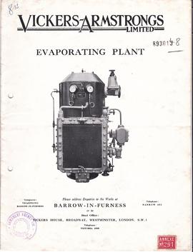 Vickers-Armstrongs Limited - Evaporating Plant