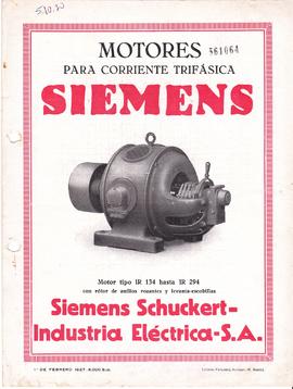 Motores para corriente trifásica Siemens