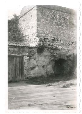 Foto pormenor de estrutura antiga de edifício