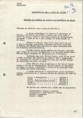Relatório da ida a Paris em 8/9/66 - Posição do negócio de cimento na República do Congo