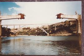 Vista de construção do tabuleiro da ponte